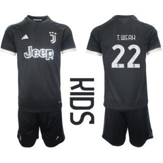 Fotbollsdräkt barn Juventus Tredje Tröja 2023-2024 med eget namn Timothy Weah 22
