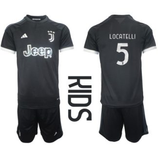 Fotbollsdräkt barn Juventus Tredje Tröja 2023-2024 med tryck Manuel Locatelli 5