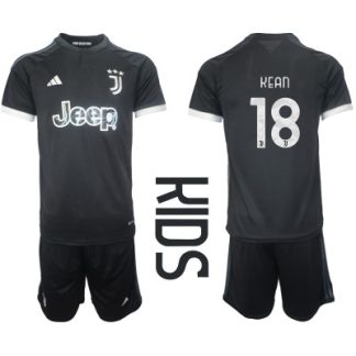 Fotbollsdräkt barn Juventus Tredje Tröja 2023-2024 med tryck Moise Kean 18