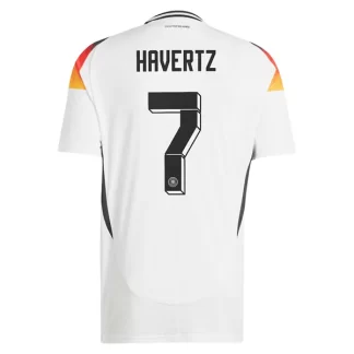 Herr Tyskland Fotbollströja Hemmaställ EM 2024 Kortärmad med tryck Havertz 7