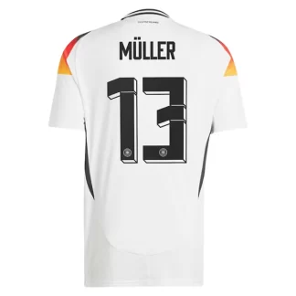 Herr Tyskland Fotbollströja Hemmaställ EM 2024 Kortärmad med tryck Müller 13