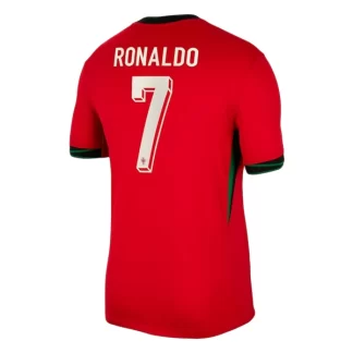 Portugal Fotbollströja Hemmaställ EM 2024 Kortärmad med tryck Ronaldo 7