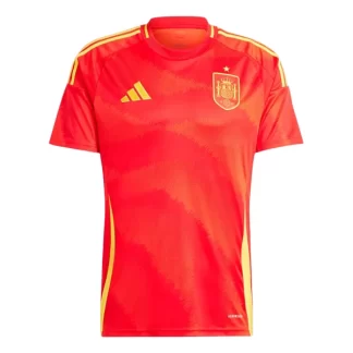 Spanien Fotbollströja Hemmaställ EM 2024 röd Kortärmad