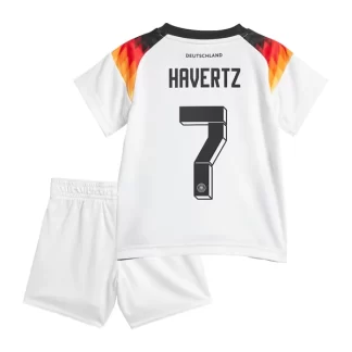 Tyskland Fotbollströja Barn Hemmaställ EM 2024 med tryck Havertz 7