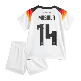 Tyskland Fotbollströja Barn Hemmaställ EM 2024 med tryck Musiala 14