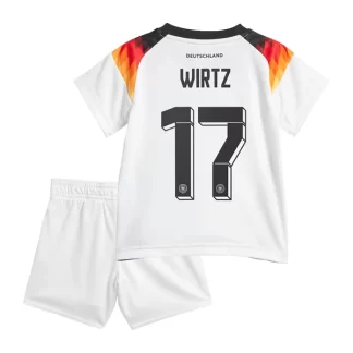 Tyskland Fotbollströja Barn Hemmaställ EM 2024 med tryck Wirtz 17