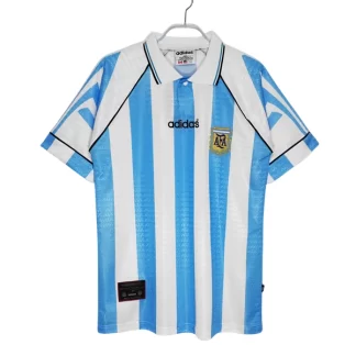 Argentina Fotbollströja Hemmaställ Retro Fotbollströjor 1996