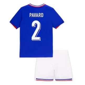 Fotbollsdress Barn Frankrike Fotbollströja Hemmaställ EM 2024 online Pavard 2