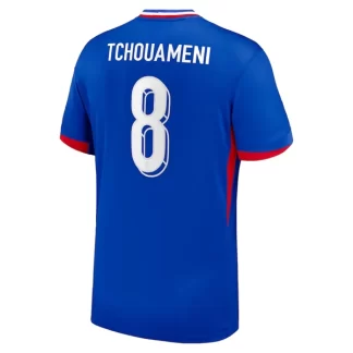 Köpa Fotbollströjor Billigt Frankrike Hemmaställ EM 2024 Matchställ med tryck Tchouaméni 8