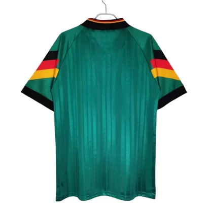 Tyskland Fotbollströja Bortaställ grön Retro Fotbollströjor 1992-1