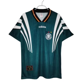 Tyskland Fotbollströja Bortaställ grön Retro Fotbollströjor 1996