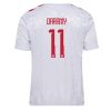 Billigt Danmark Fotbollströja Bortaställ EM 2024 vit Kortärmad Mohamed Daramy 11