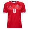 Danmark Hemmatröja EM 2024 röd Kortärmad med eget tryck Christian Eriksen 10-1