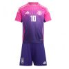 Fotbollskläder Barn Tyskland Bortatröja EM 2024 Fotbollströja Kit Jamal Musiala 10-1