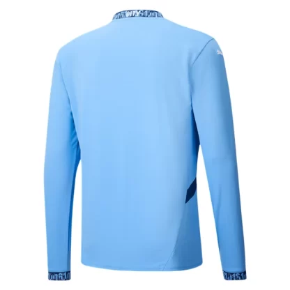 Herr Manchester City Hemmatröja 2024/25 blå Långärmad-1