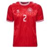 Köp Fotbollströjor Herr Danmark Hemmatröja EM 2024 röd Kortärmad Joachim Andersen 2-1