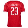Köpa Danmark Hemmatröja EM 2024 röd Kortärmad Pierre-Emile Hojbjerg 23