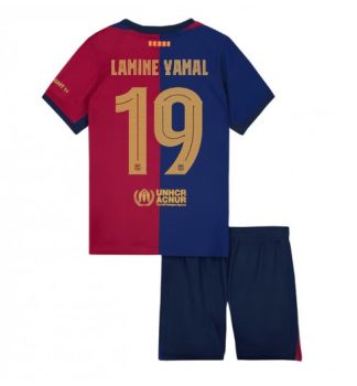 Köpa Billiga Barn Barcelona Hemmatröja 2024/25 Lamine Yamal 19 Kortärmad (+ Korta byxor)