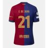 Fotbollströja För Herr FC Barcelona Hemma tröja 2024-25 Frenkie de Jong 21