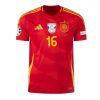 Fotbollströjor Herr billigt Spanien Landslagströja Hemmatröja EM 2024 Rodri Hernandez 16