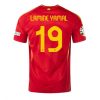 Spanien Landslagströja Hemmatröja EM 2024 tröja set Billigt Lamine Yamal 19