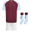 Aston Villa Matchtröja Hemma 2024-25 Barn Fotbollströjor-1