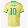 Billiga Matchtröjor Fotboll Brasilien Herr Hemmaställ Copa América 2024 Rodrygo Goes 10