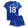 Fotbollskläder Barn Chelsea Hemmaställ 2024-25 Christopher Nkunku 18