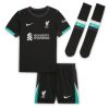 Fotbollsställ Barn Liverpool Bortatröja 2024/25 Kortärmad shorts