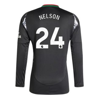 Köpa Arsenal Bortatröja 2024/25 Reiss Nelson 24 Långärmad