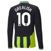 Billiga Manchester City Bortatröja 2024/25 Jack Grealish 10 Långärmad
