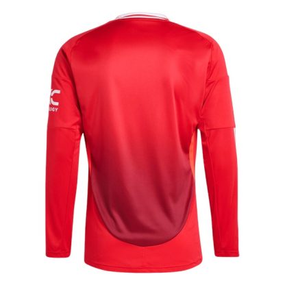 Billiga Manchester United Hemmatröja 2024/25 Långärmad-1