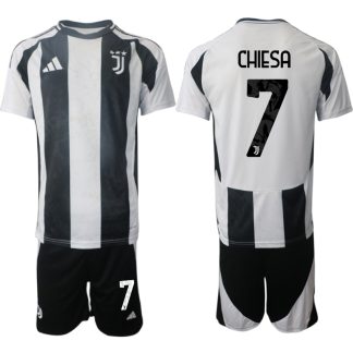 Köpa Juventus Hemmatröja 2024/25 Federico Chiesa 7 Kortärmad (+ Korta byxor)