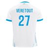 Billiga Olympique de Marseille Hemmatröja 2024/25 Jordan Veretout 27 Kortärmad