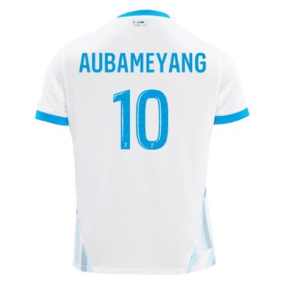Billiga Olympique de Marseille Hemmatröja 2024/25 Pierre-Emerick Aubameyang 10 Kortärmad