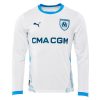 Billiga Olympique de Marseille Hemmatröja 2024/25 Pierre-Emerick Aubameyang 10 Långärmad-1