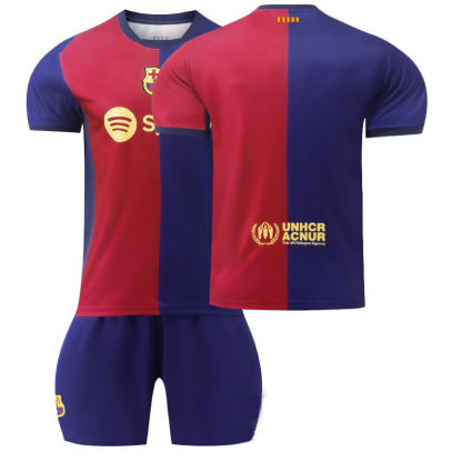 Köpa Billiga Barn FC Barcelona Hemmatröja 2024/25 Kortärmad (+ Korta byxor)