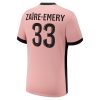 Köpa Paris Saint-Germain Tredjetröja 2024/25 Warren Zaire-Emery 33 Kortärmad
