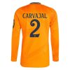 Köpa Real Madrid Bortatröja 2024/25 Daniel Carvajal 2 Långärmad