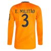 Köpa Real Madrid Bortatröja 2024/25 Eder Militao 3 Långärmad