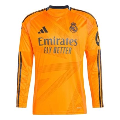 Köpa Real Madrid Bortatröja 2024/25 Endrick Felipe 16 Långärmad-1