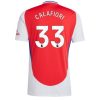 Köpa Billiga Arsenal Hemmatröja 2024/25 Riccardo Calafiori 33 Kortärmad
