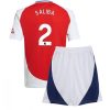 Köpa Billiga Barn Arsenal Hemmatröja 2024/25 William Saliba 2 Kortärmad (+ Korta byxor)