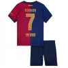 Köpa Billiga Barn FC Barcelona Hemmatröja 2024/25 Ferran Torres 7 Kortärmad (+ Korta byxor)