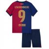 Köpa Billiga Barn FC Barcelona Hemmatröja 2024/25 Robert Lewandowski 9 Kortärmad (+ Korta byxor)