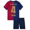 Köpa Billiga Barn FC Barcelona Hemmatröja 2024/25 Ronald Araujo 4 Kortärmad (+ Korta byxor)