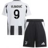 Köpa Billiga Barn Juventus Hemmatröja 2024/25 Dusan Vlahovic 9 Kortärmad (+ Korta byxor)