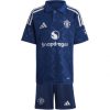 Köpa Billiga Barn Manchester United Bortatröja 2024/25 Lisandro Martinez 6 Kortärmad (+ Korta byxor)-1