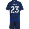 Köpa Billiga Barn Manchester United Bortatröja 2024/25 Luke Shaw 23 Kortärmad (+ Korta byxor)