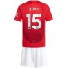 Köpa Billiga Barn Manchester United Hemmatröja 2024/25 Leny Yoro 15 Kortärmad (+ Korta byxor)